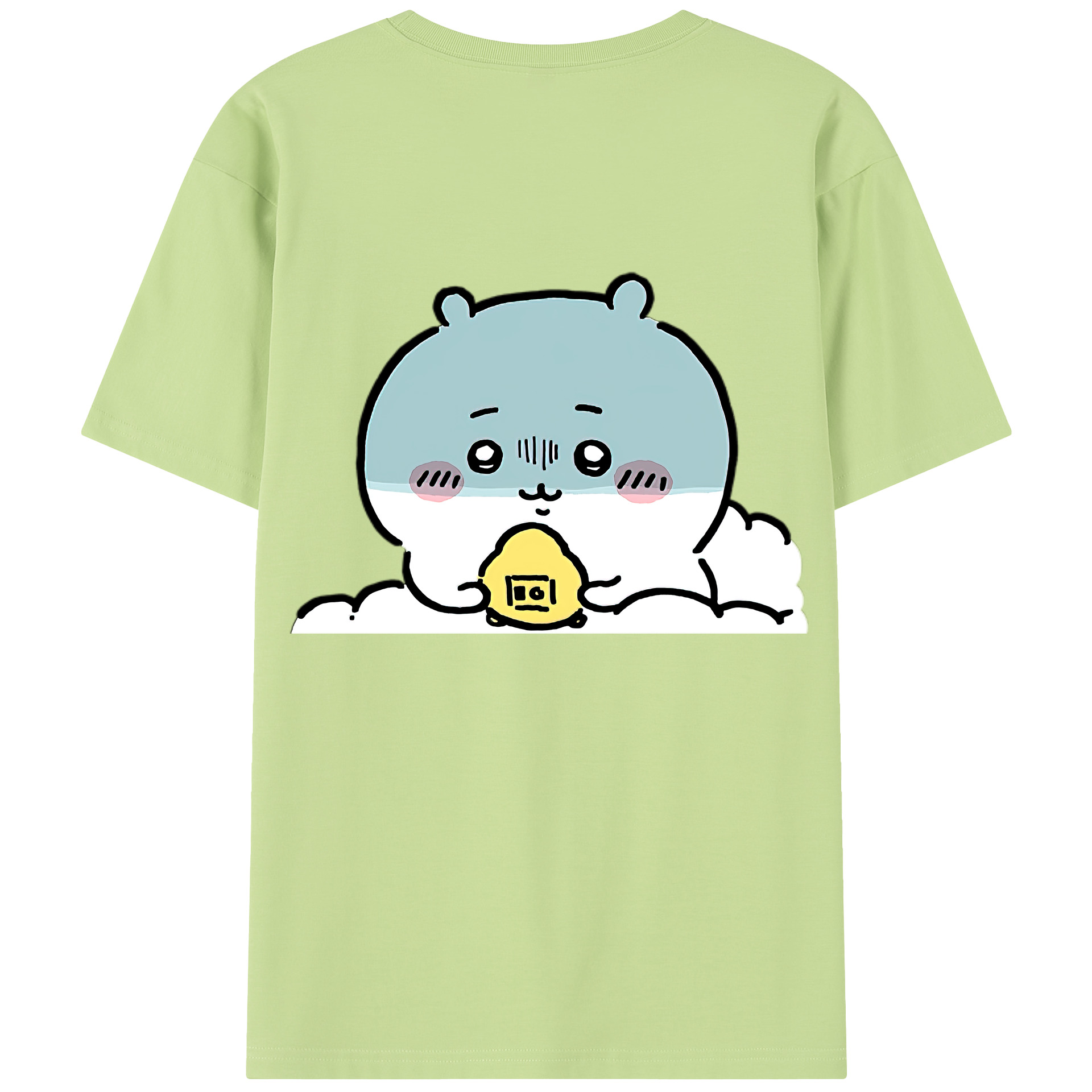 （画像用） ちいかわ ちいかわ Chii-kawa chiikawa 綿100％半袖Tシャツ（背面プリント）